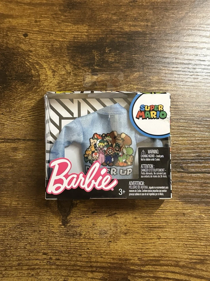 Mattel Barbie 2017 Super Mario Denim Blue Jacket Doll Clothes Fashion Accessory - Image 1 of 4