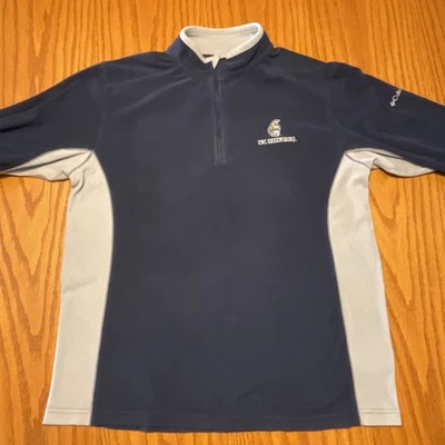 UNCG Greensboro Grande Para Hombres Columbia Vellón Cuarto Cremallera Logo Espartano Foto 1 de 4