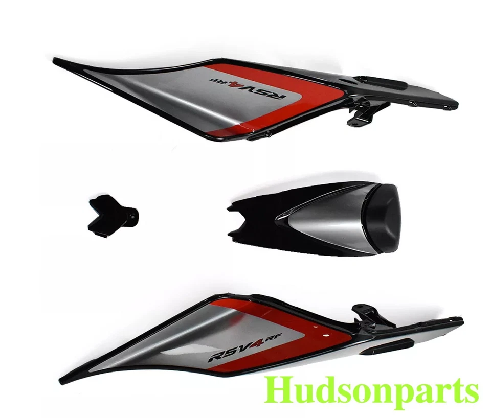 Cubierta trasera + carenado de cubierta de asiento para Aprilia RSV4 1000 2016-2020 plateado/negro/R Foto 1 de 1