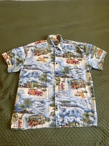 Camisa Hawaiana HIGH SEAS TRADING CO Para Hombre Temática Surf Manga Corta Botón L - Imagen 1 de 8