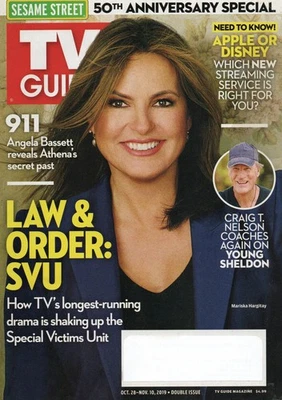 TV GUIDE Oct. 28 2019 Mariska Hargitay Law & Order SVU Craig T. Nelson Sesame St - Image 1 of 2