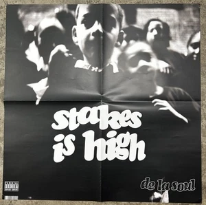 Póster de una cara DE LA SOUL Stakes Is High cubierta de álbum 23,5" x 23,5" SIN COLGAR - Imagen 1 de 6