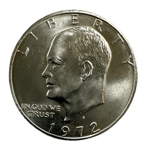 Silberdollar Eisenhower "Ike" 1972-S in Top Zustand - Bild 1 von 2