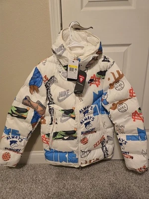 Nike STORMFIT Mens Sz Small Bold School Primaloft Puffer Jacket White FZ2288-133 - Image 1 of 4