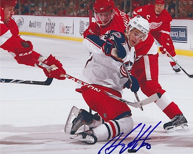 Foto 8x10 de chaquetas azules colón firmadas por Antoine Vermette con certificado de autenticidad #7 Foto 1 de 1