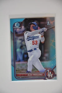 2022 Bowman DRAFT ALEX FREELAND 1st SKY BLUE REFRACTOR BDC-194 Dodgers - Bild 1 von 1