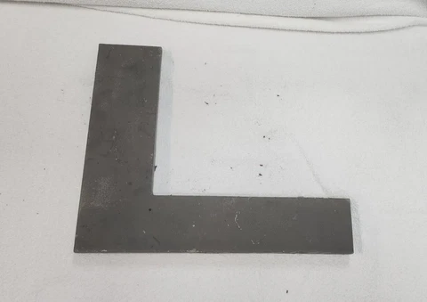 Vintage 3D BIG Metal Letter L.   12 INCHES TALL Cover