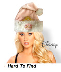 Rare Disney World  Princess Pink With White Faux Fur Trim Christmas Hat Adult
