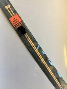 APPLE BAMBOO Knitting Needles Knobbed Pins 6.5mm - 35cm - Picture 1 of 1