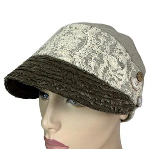 Grace Designed Tokyo Womens 100% Blue/Wh Cotton Crochet Beach Cruise Sun Hat O/S - Picture 1 of 4