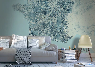 Mural de pared foto satélite mapa de Francia oficina en casa papel tapiz 144x100 pulgadas Foto 1 de 4