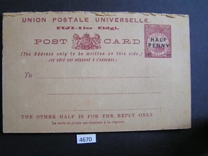 Fiji 1903 Postcard ½d on 1½d Comp (1) Mint - Imagen 1 de 2