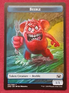 Magic The Gathering UNSANCTIONED BEEBLE SQUIRREL token card MTG - Picture 1 of 2