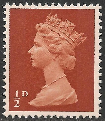 Great Britain #MH1 VF MNH - 1968 1/2p Queen Elizabeth II / Machin Cover