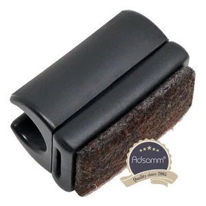 100 x Klemmschalengleiter mit Filz / ø für runde Rohre 10 - 11 mm / Schwarz /... - Bild 1 von 2