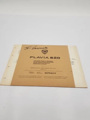 Manuale officina Lancia Flavia 820 aggiornamento catalogo dell parti di ricambio - Immagine 1 di 4