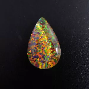 Opale naturale CERTIFICATO di alta qualità rara pietra preziosa sfusa a fuoco 9,85 ct taglio pera - Foto 1 di 6