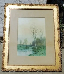 George H Gay b.1858 watercolor 14 x 20 - Picture 1 of 3