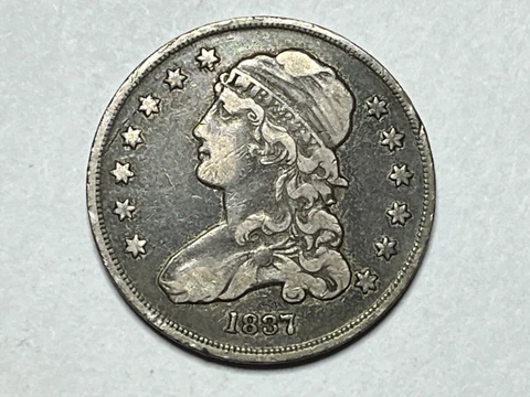 1837 Capped Bust Quarter - Nicely Circulated VF+/XF Cover