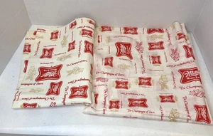 Miller High Life Vintage Fabric Pieces. Around 3/4 Yard Total - Picture 1 of 5