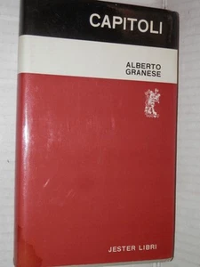 CAPITOLI Alberto Granese Jester libri Serie Poeti Italiani 1971 libro poesia di - Picture 1 of 1