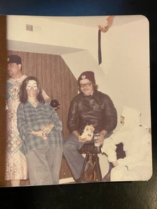 1970s Vintage Photo Strange Halloween Costumes Beer Creepy Clown Mummy Man Dress - Picture 1 of 7