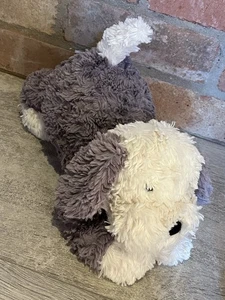 Jellycat Tumblie Sheepdog Grey & White Puppy Dog Soft Toy Plush Laying Dog - Picture 1 of 5