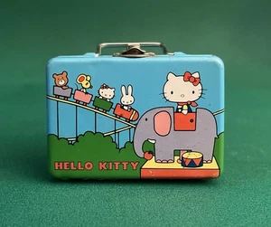 Sanrio Hello Kitty 1976 Vintage kleiner Metallkoffer Aufbewahrungskoffer selten Sammlerstück - Bild 1 von 13