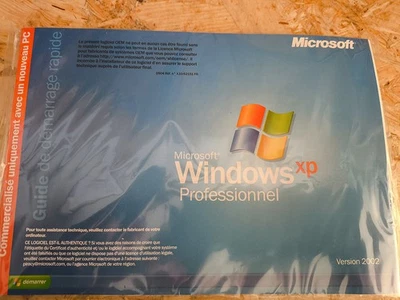 Microsoft Windows XP Professionnel CD scellé 2002 SP2 - Photo 1/2