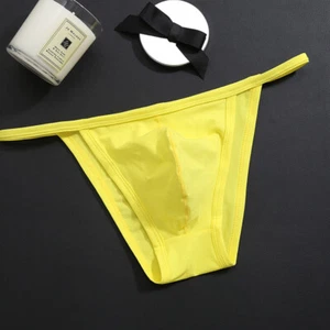 Men's Gay Low Rise Underwear Breathable Cotton Panties U Pouch Men's Briefs - Picture 1 of 15