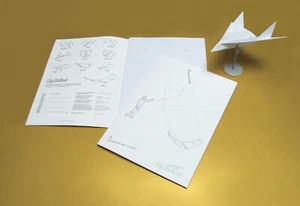 MyFirstJet.com Schreibblock 100 Papierflieger Faltvorlagen Basteln + Internet - Bild 1 von 6