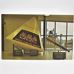 Postal de colección John F Kennedy Centro Espacial Apolo Módulo de Comando NASA Tours - Imagen 1 de 2