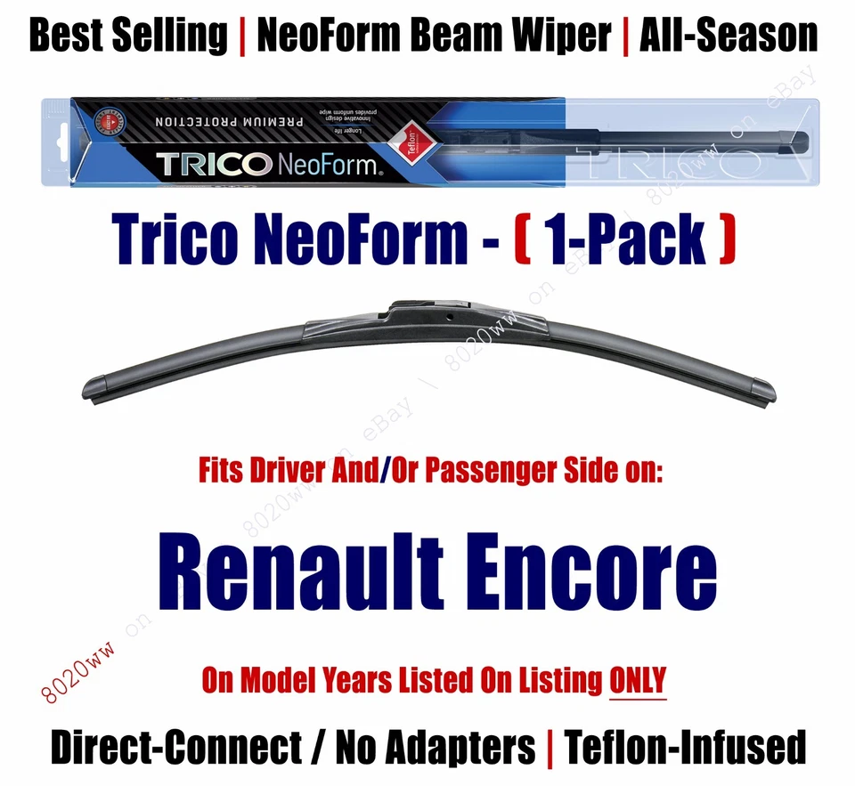 (Cantidad 1) Limpiaparabrisas Super Premium NeoForm se adapta a Renault Encore 16180 1984-1986 Foto 1 de 1
