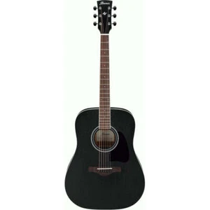 Ibanez AW84 Artwood Acoustic Guitar Weathered Black Open Pore - Picture 1 of 2