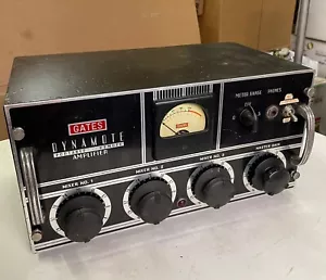 Gates Dynamote Remote Mixer Audio Amplifier -TUBE TYPE- W/Power Supply & Cables - Picture 1 of 11
