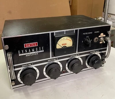 Gates Dynamote 遥控混音器音频放大器 - 管类型 - 带电源和线缆 — 第 1/4 张图片