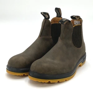 Blundstone 1944 Women's Size 8 Rustic Brown/Mustard Chelsea Boots NIB - Picture 1 of 10
