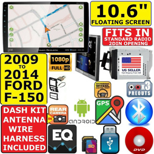 09-14 Ford F150 10.6" Navigation Bluetooth Usb Cd/Dvd Car Stereo Radio Package