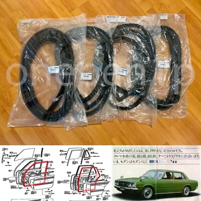 para Toyota Corona RT100 RT102 RT110 sedán 4 puertas resistente a la intemperie sello de goma Foto 1 de 4