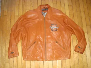 CHAQUETA DE CUERO VINTAGE MARC BUCHANAN PELLE PELLE PARA HOMBRE CON CREMALLERA TALLA 48 ¡GENIAL! - Imagen 1 de 12