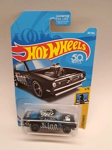 Hot Wheels Plymouth Barracuda 50th King Kuda Negro Checkmate Serie 1/9 ¡Bonito! - Imagen 1 de 10