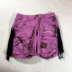 Mossy Oak Shorts Youth Pink Extra Large Forest Camo Girls Outdoor Camp XL - Picture 1 of 14