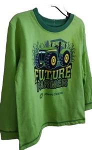 NWT John Deere boys green FUTURE FARMER Long Sleeve T-shirt SIZE 4T Great Gift! - Picture 1 of 2