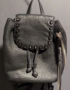 Rebecca Minkoff Mini Black Studded Leather Backpack - Picture 1 of 22