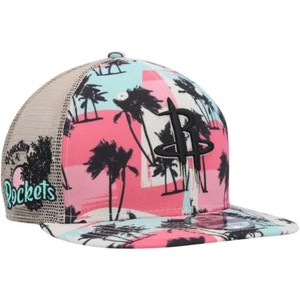 Houston Rockets New Era Palm Trees 9FIFTY Trucker Snapback Hat - Cream - Bild 1 von 6