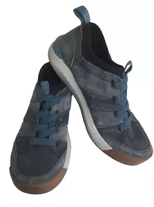 L.L. Bean Women's Vista Slip On Hiking Shoes Blue Suede Size 7 M 508519 - Picture 1 of 15
