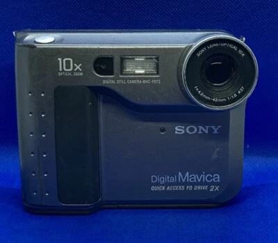Sony Mavica MVC-FD73 Still Digital Camera 10x Zoom Video Untested for parts - Image 1 of 4