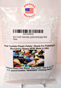 Rockhound's Rock Tumbler Plastic Pellets for Polishing & Burnishing Stages 4 oz