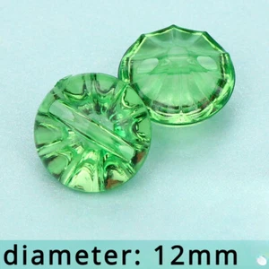 50X DIY Acrylic Clear Buttons Crystal Sewing Craft for Cardigan Costume Decor - Picture 1 of 25