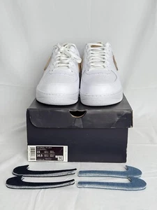 Nike Air Force 1 Vachetta Mens Size 15 2019 Removable Swoosh CT2253 100 - Picture 1 of 20